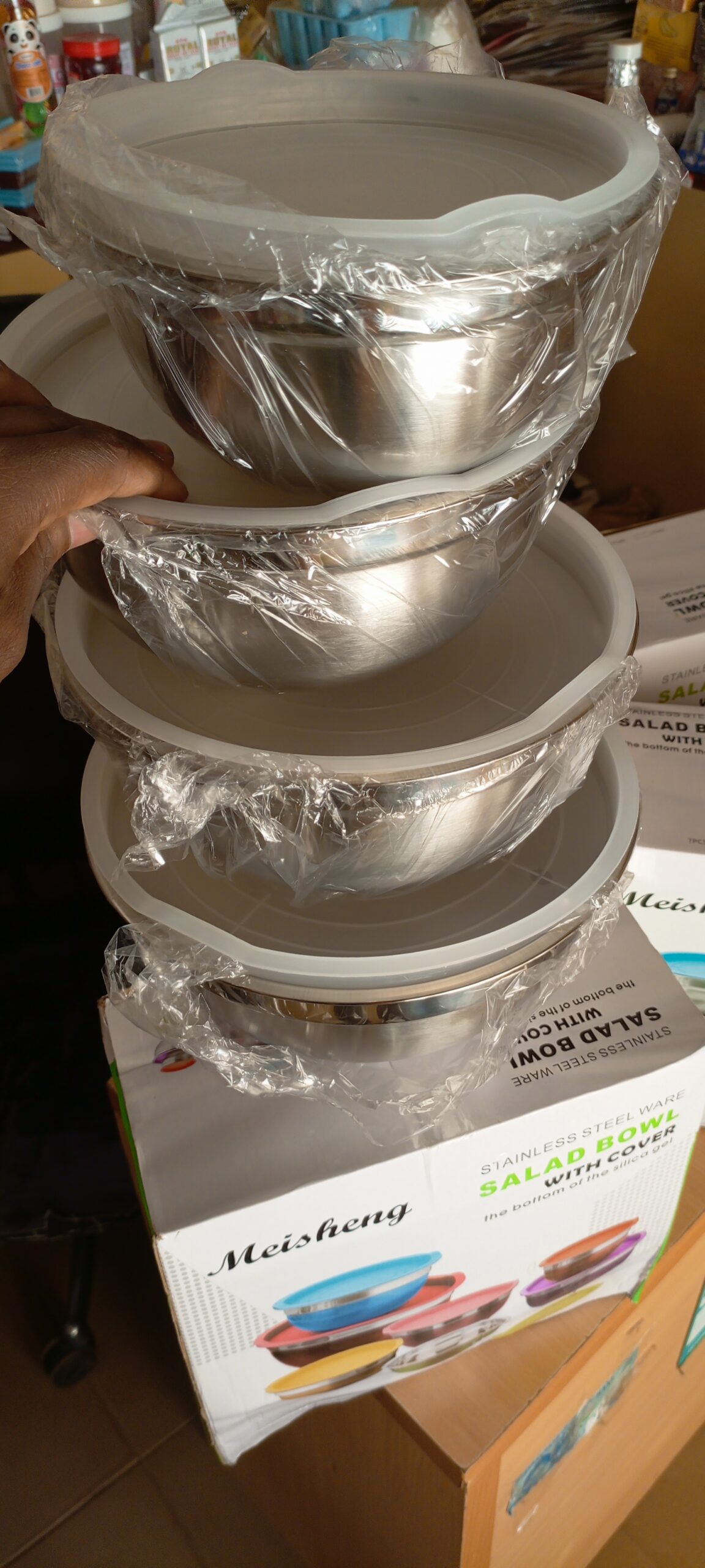 Stainless mixing bowl