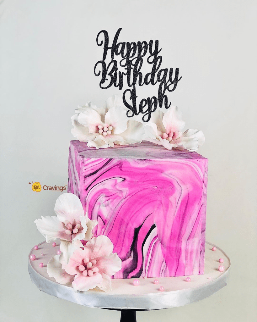 pink marble design by br cravings
